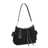 Frosted Leather Slouch Tote Bag