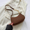 Felt Crescent Underarm Shoulder Bag