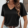Soft Stretch V Neck Short Sleeve Tee
