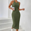 Ribbed Knit Longline Tank Dress