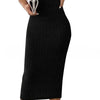 Ribbed Knit Longline Tank Dress