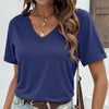 Soft Stretch V Neck Short Sleeve Tee