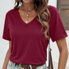Soft Stretch V Neck Short Sleeve Tee
