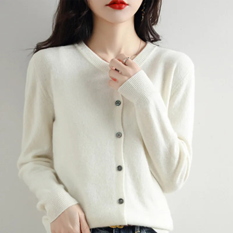 Soft Knit Loose Button Cardigan