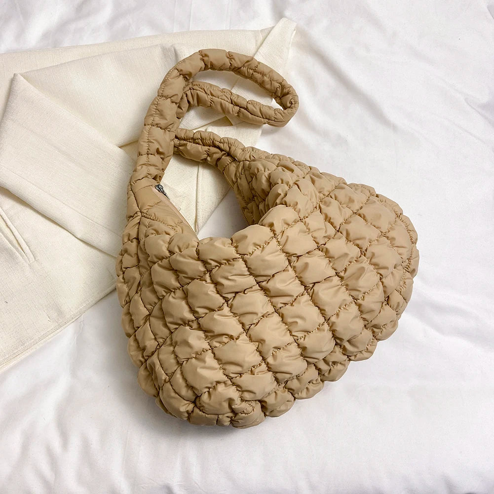 Quilted Padded Cloud Crossbody Bag