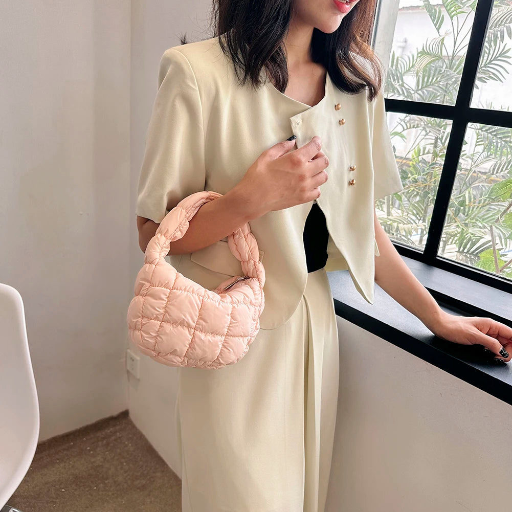 Quilted Padded Cloud Crossbody Bag