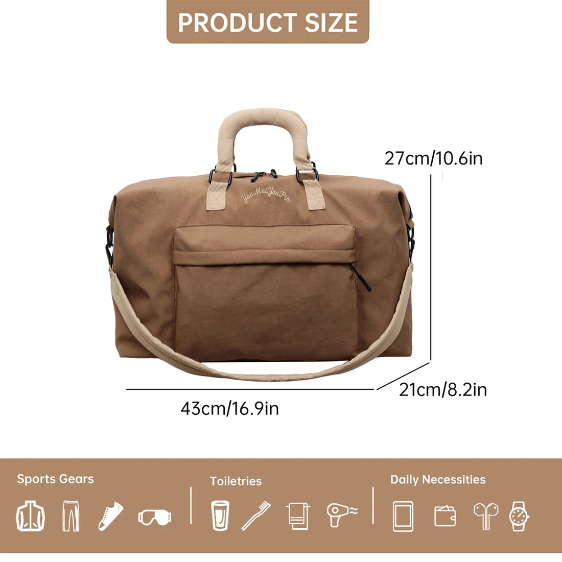 Foldable Lightweight Travel Duffel Bag