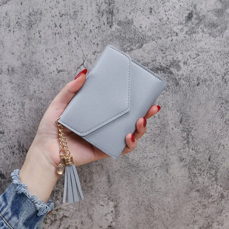 Slim Tassel Clutch Wallet