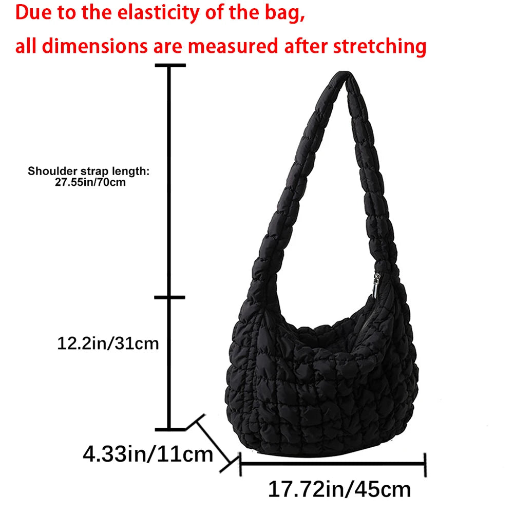 Quilted Padded Cloud Crossbody Bag
