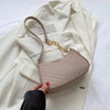 Felt Crescent Underarm Shoulder Bag