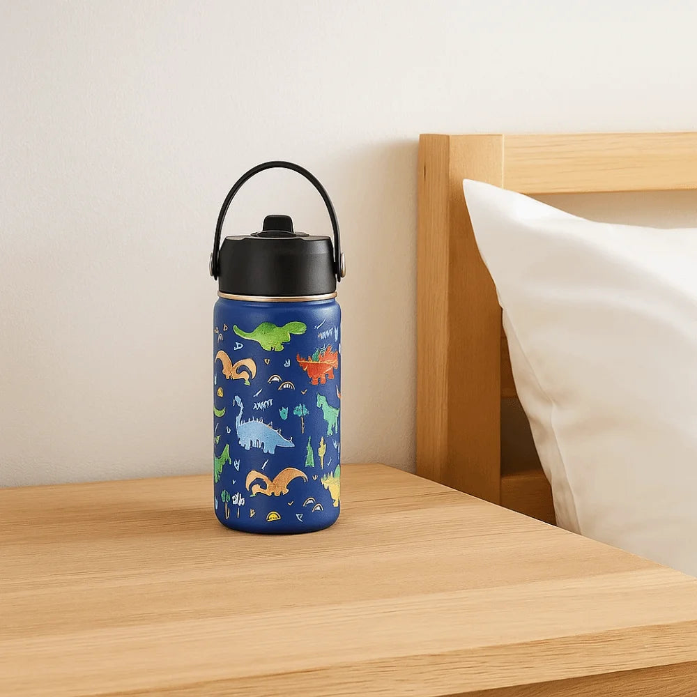 Cartoon Handheld Insulated Water Bottle