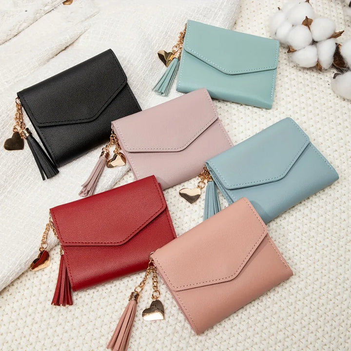 Slim Tassel Clutch Wallet