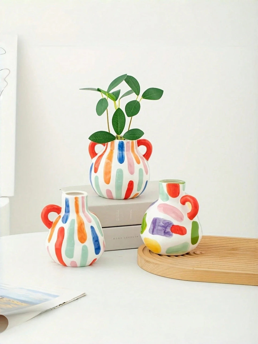 Modern Geometric Ceramic Vase