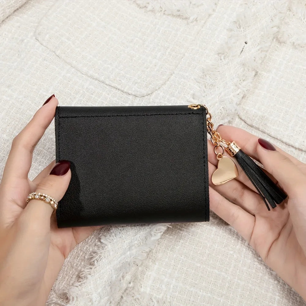 Slim Tassel Clutch Wallet