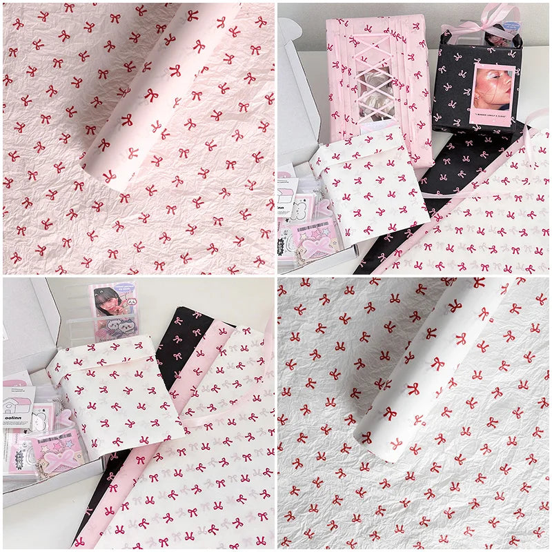 Hand-Kneaded Tissue Bouquet Wrapping Paper, 10 Sheets