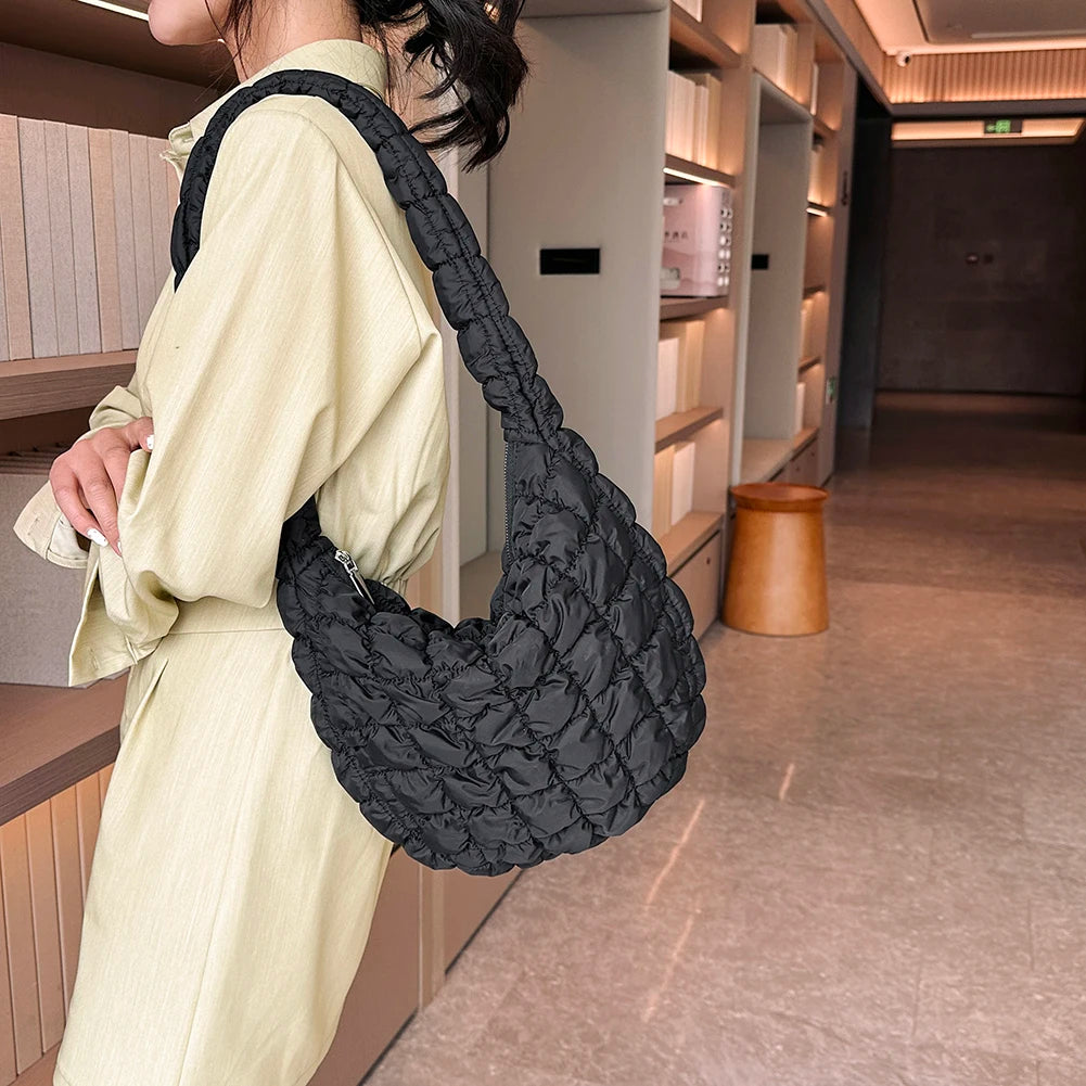 Quilted Padded Cloud Crossbody Bag