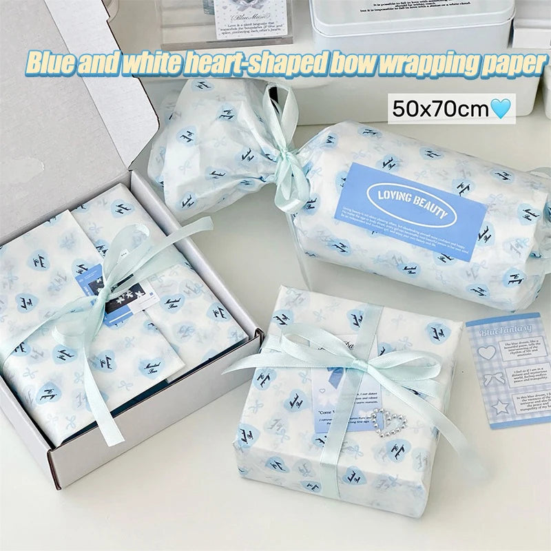 Hand-Kneaded Tissue Bouquet Wrapping Paper, 10 Sheets