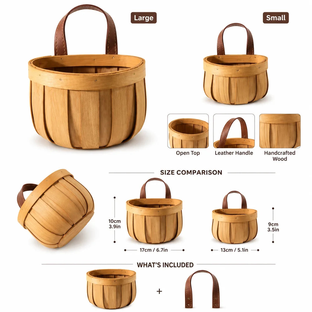 Handwoven Wall Hanging Storage Basket