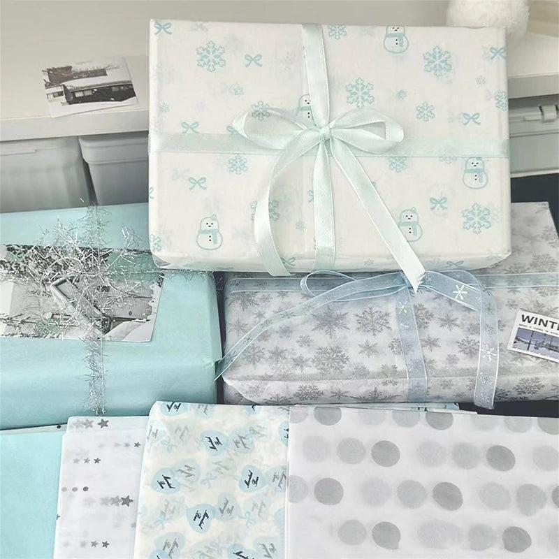 Hand-Kneaded Tissue Bouquet Wrapping Paper, 10 Sheets