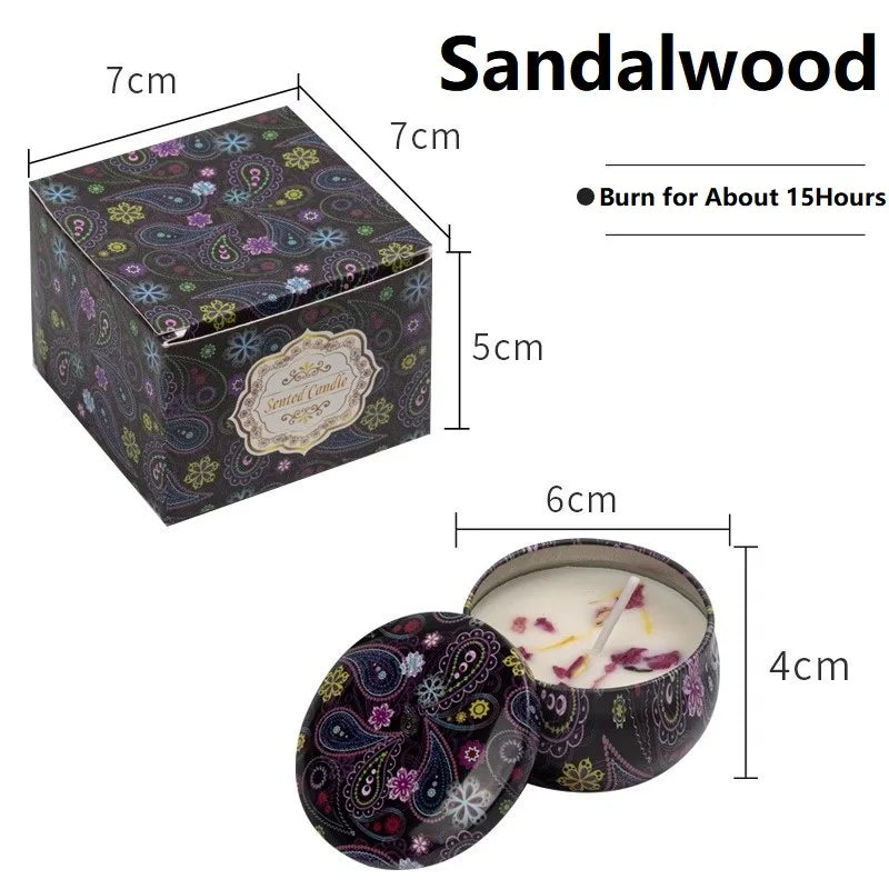 Vintage Soy Wax Scented Candle Tin
