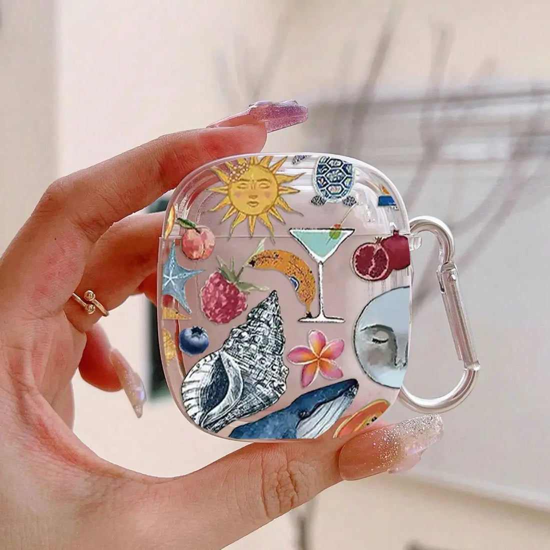 Conch Shell AirPods Case with Hook