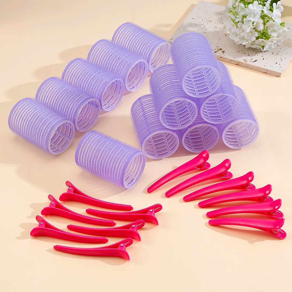 Self Grip Heatless Hair Rollers, 24 Piece Set