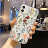 Clear Flower Silicone iPhone Case