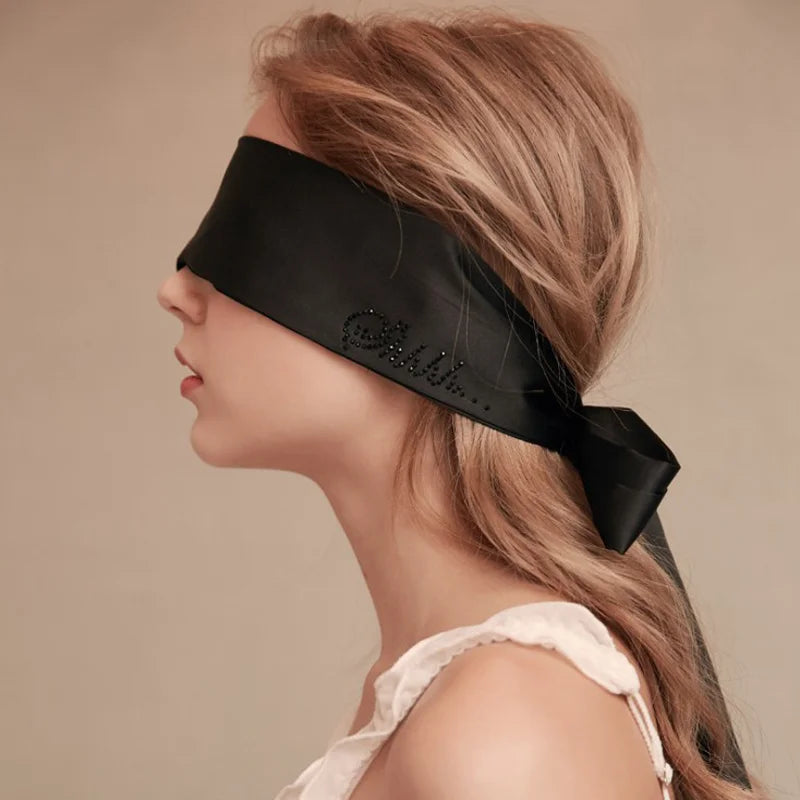 Satin Ribbon Tie Sleep Mask