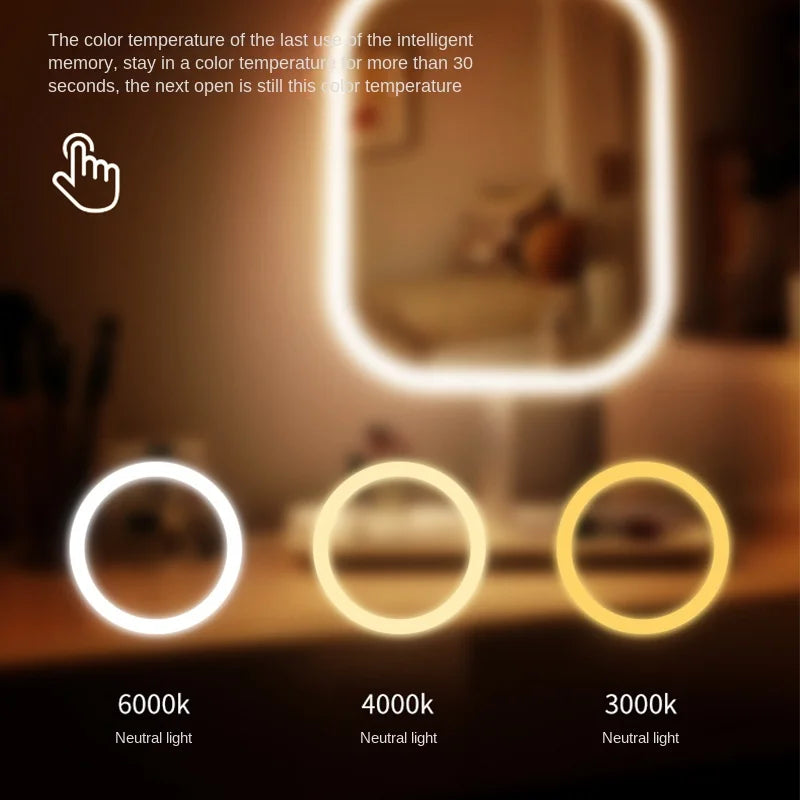 LED Desktop Vanity Makeup Mirror