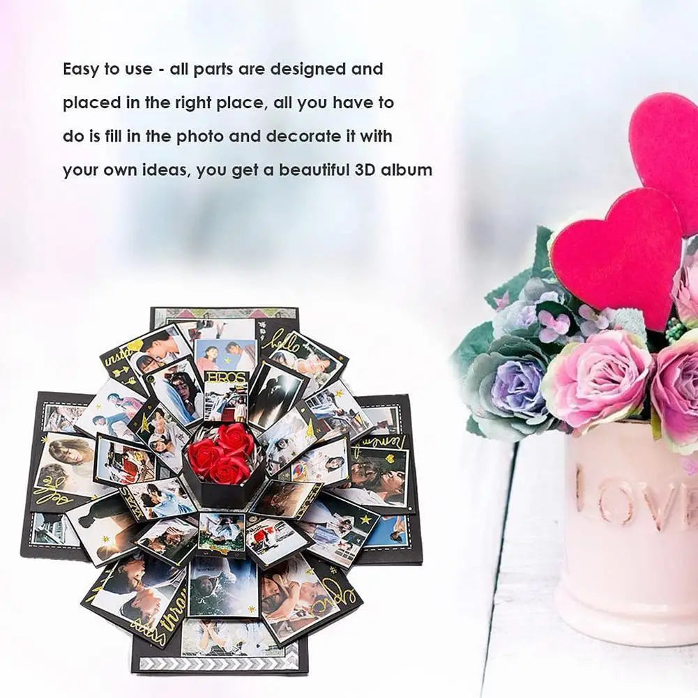 DIY Explosion Photo Album Gift Box