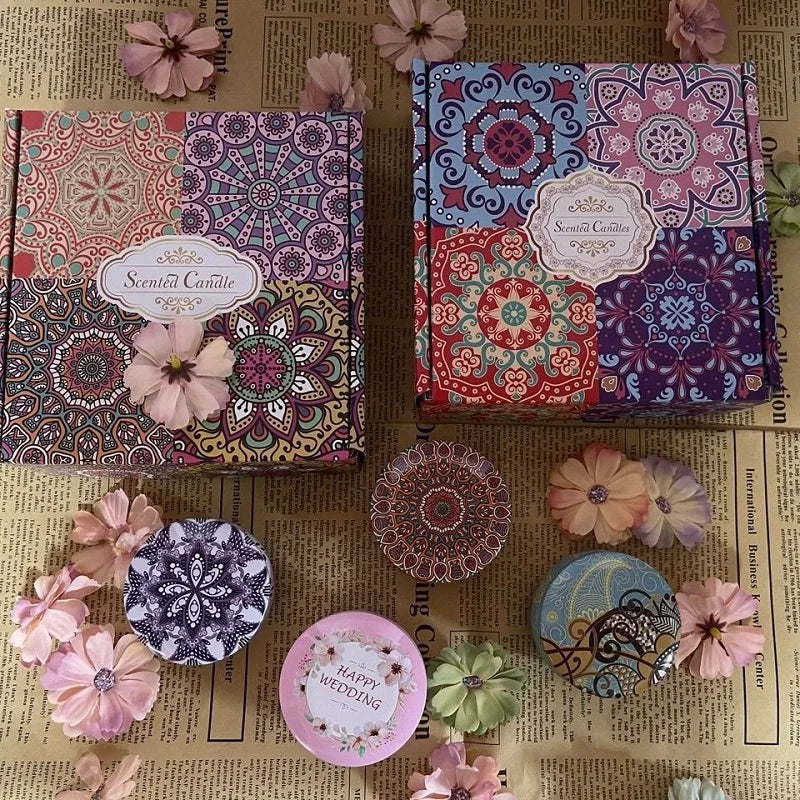 Vintage Soy Wax Scented Candle Tin