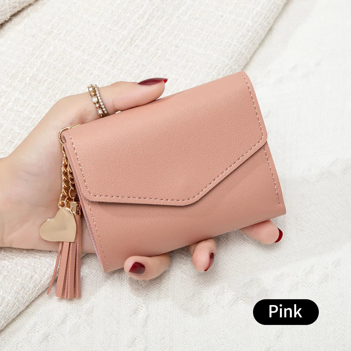 Slim Tassel Clutch Wallet