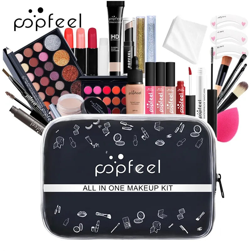 All In One Makeup Kit with Cosmetic Bag