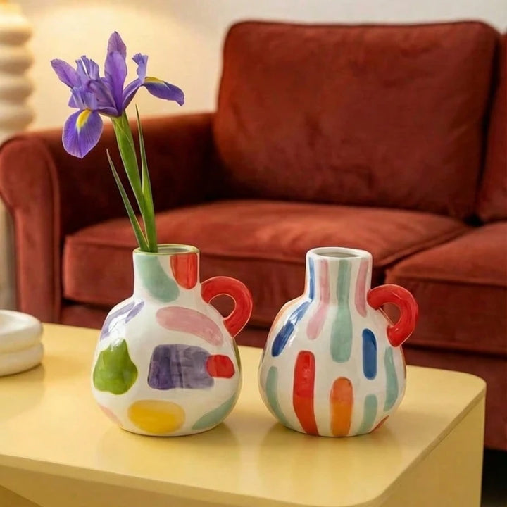 Modern Geometric Ceramic Vase