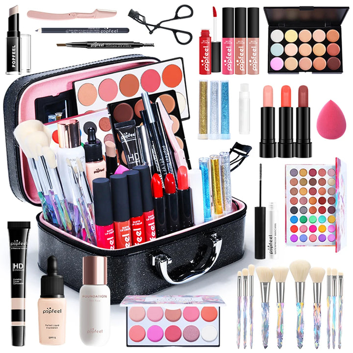 All In One Makeup Kit with Cosmetic Bag