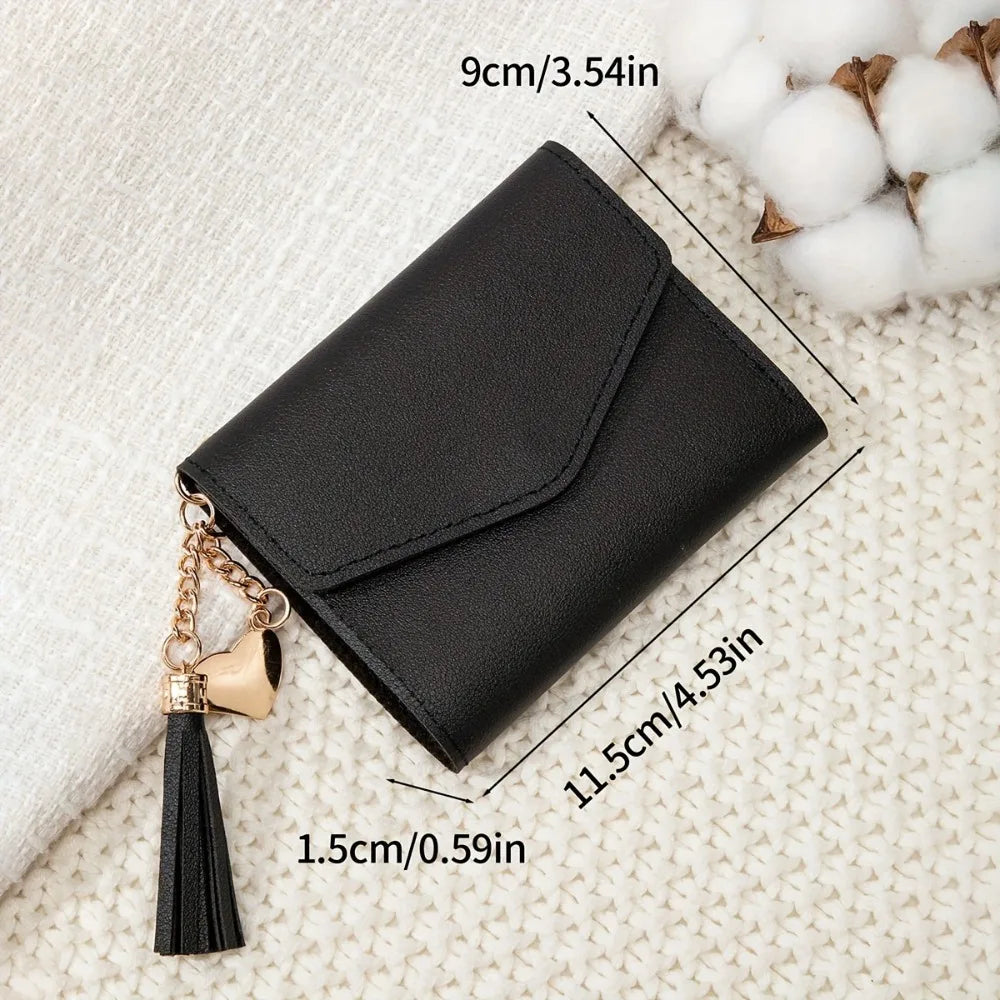 Slim Tassel Clutch Wallet