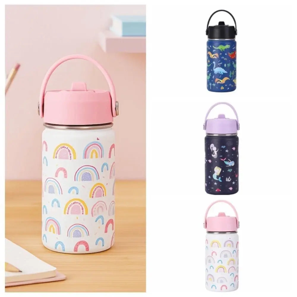Cartoon Handheld Insulated Water Bottle