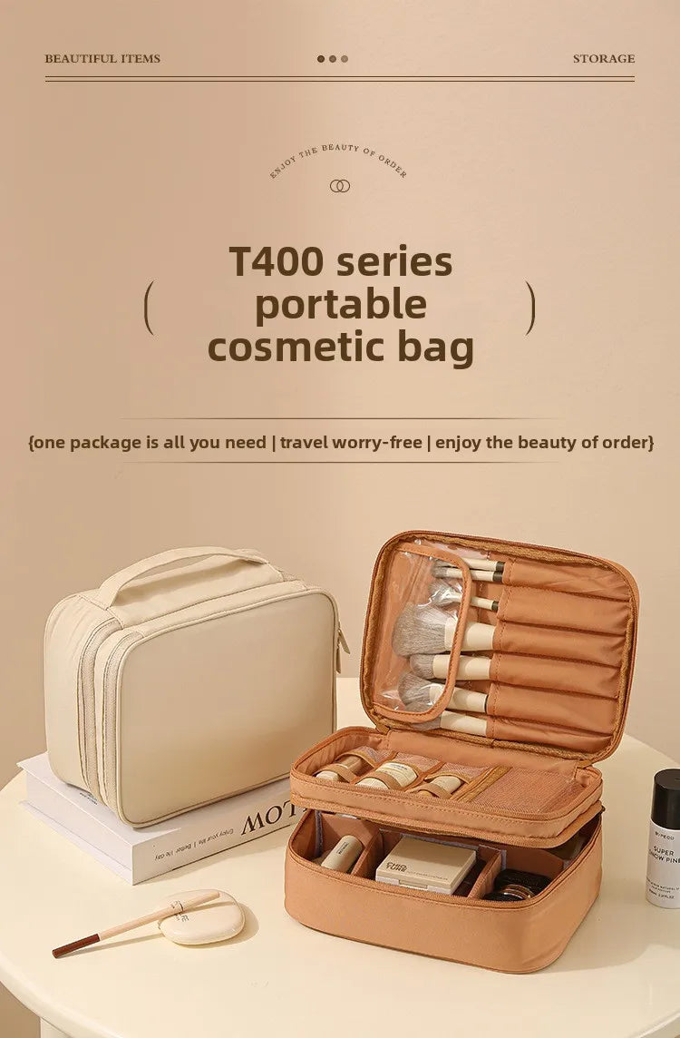 Double Layer Travel Cosmetic Organiser Bag