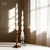 Spiral Twisted Taper Candles, Set of 2