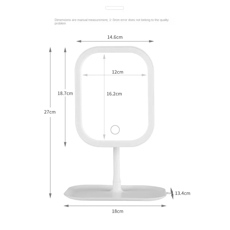 LED Desktop Vanity Makeup Mirror