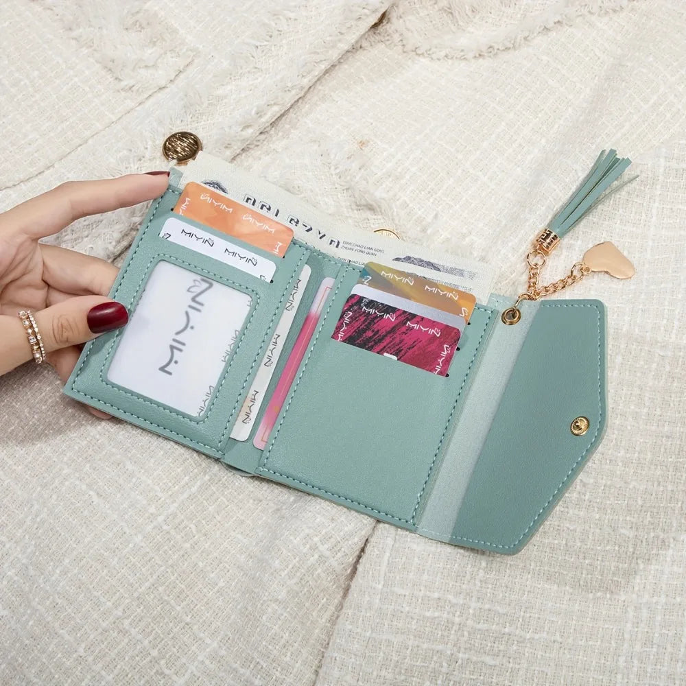 Slim Tassel Clutch Wallet