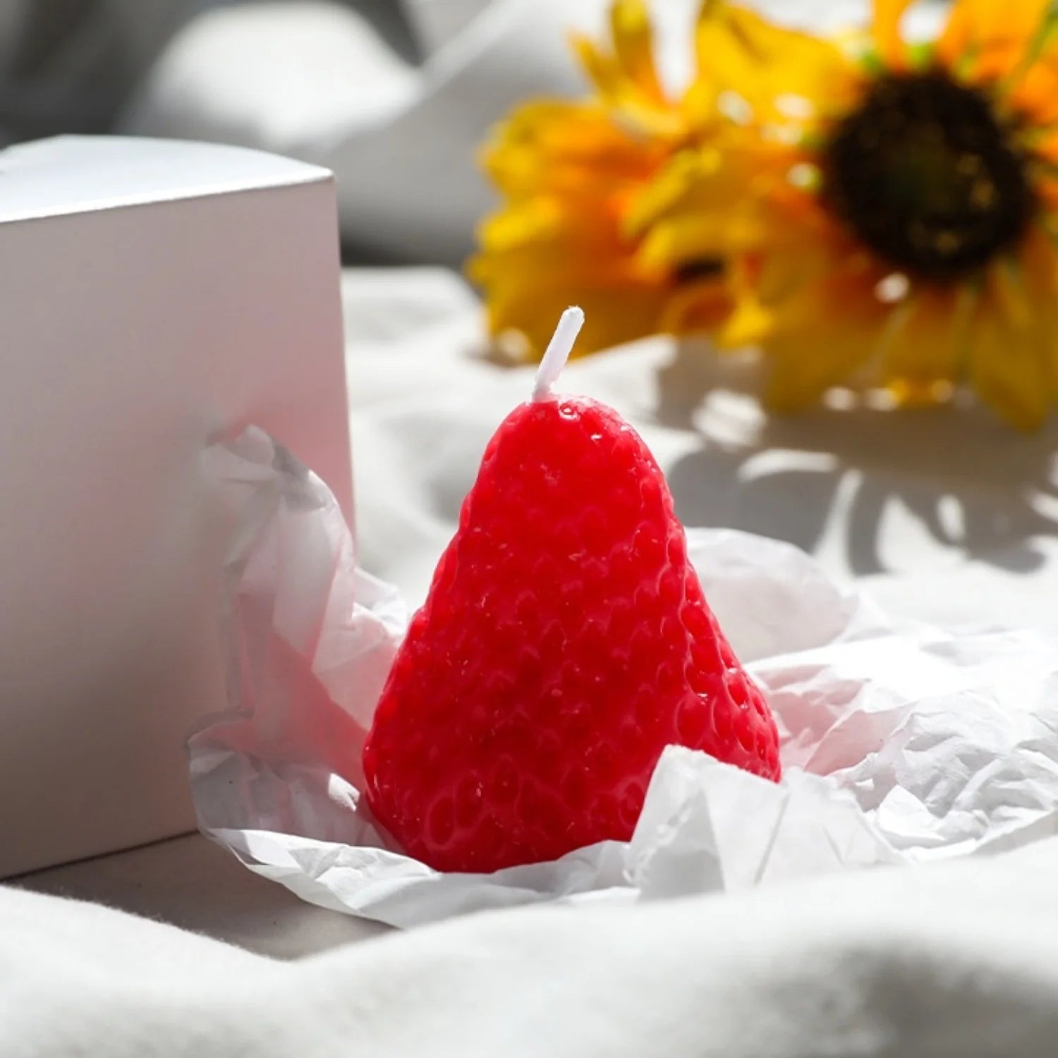 Strawberry Scented Candles, Set of 5