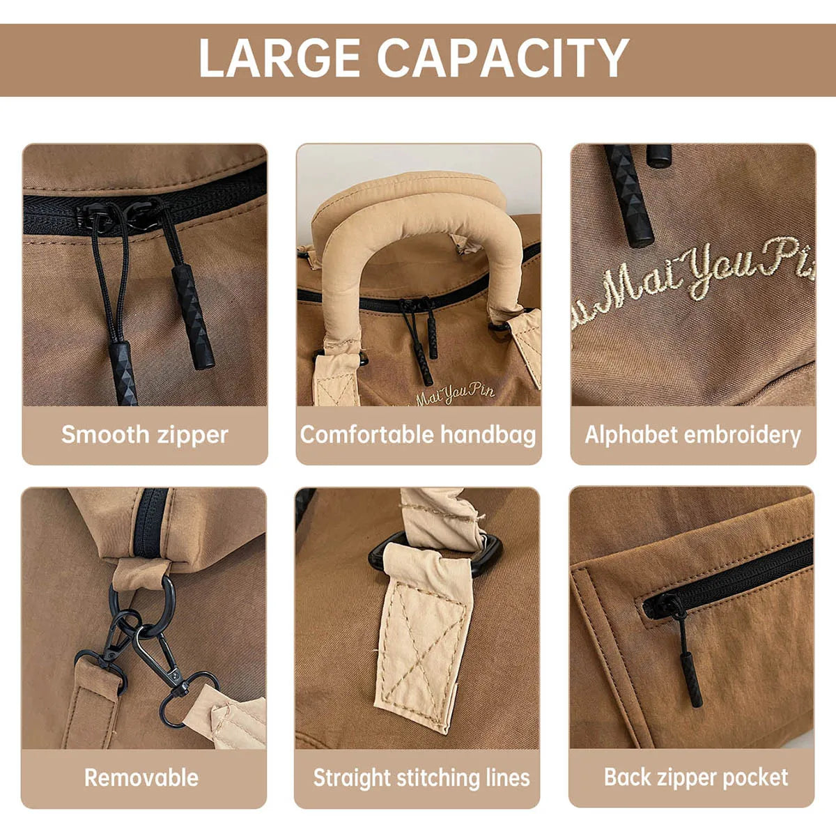 Foldable Lightweight Travel Duffel Bag