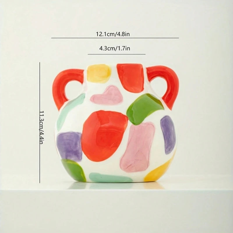 Modern Geometric Ceramic Vase