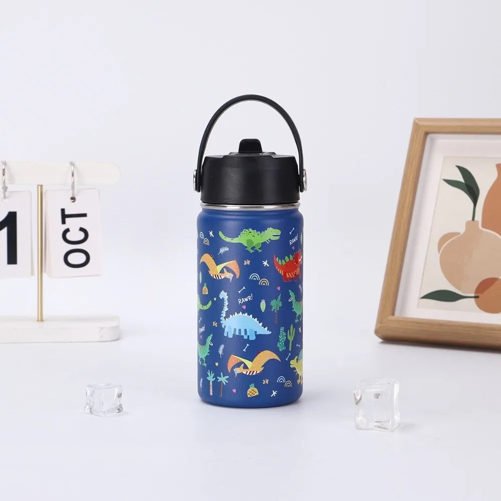 Cartoon Handheld Insulated Water Bottle