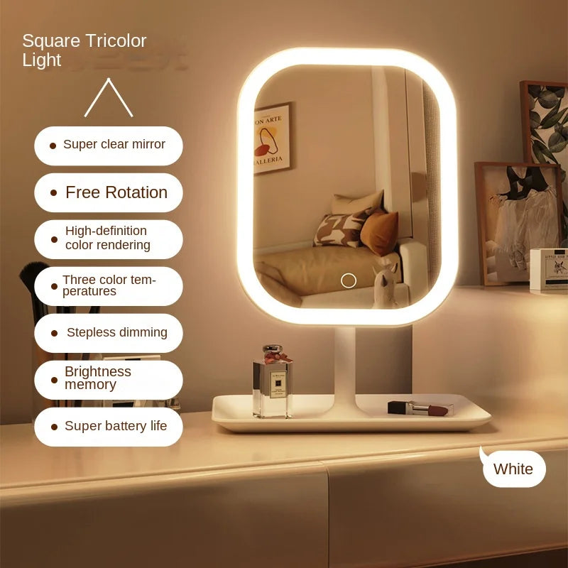 LED Desktop Vanity Makeup Mirror