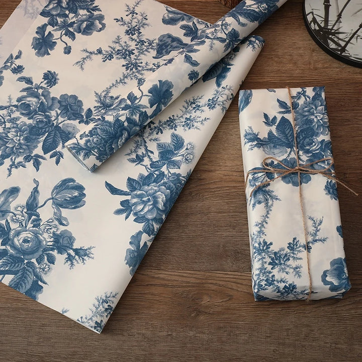 Hand-Kneaded Tissue Bouquet Wrapping Paper, 10 Sheets