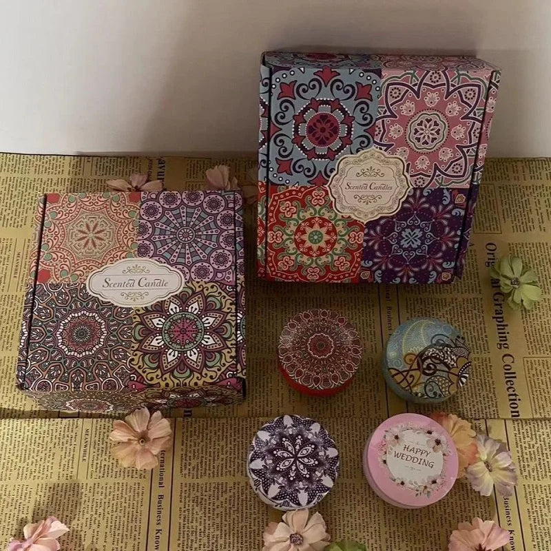 Vintage Soy Wax Scented Candle Tin
