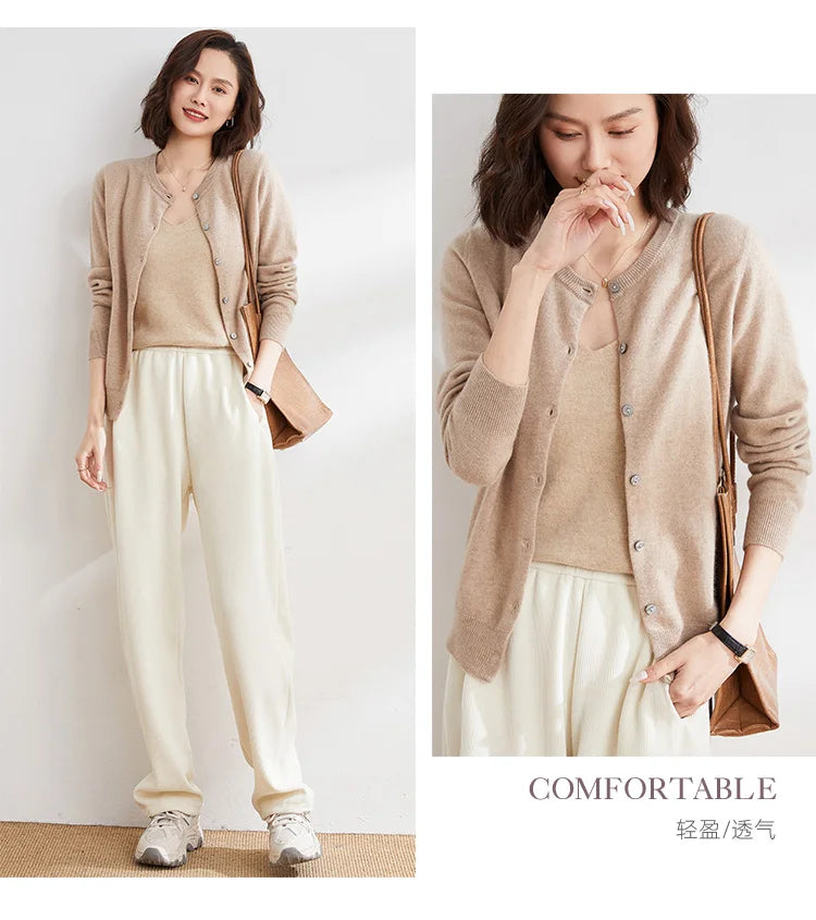 Soft Knit Loose Button Cardigan