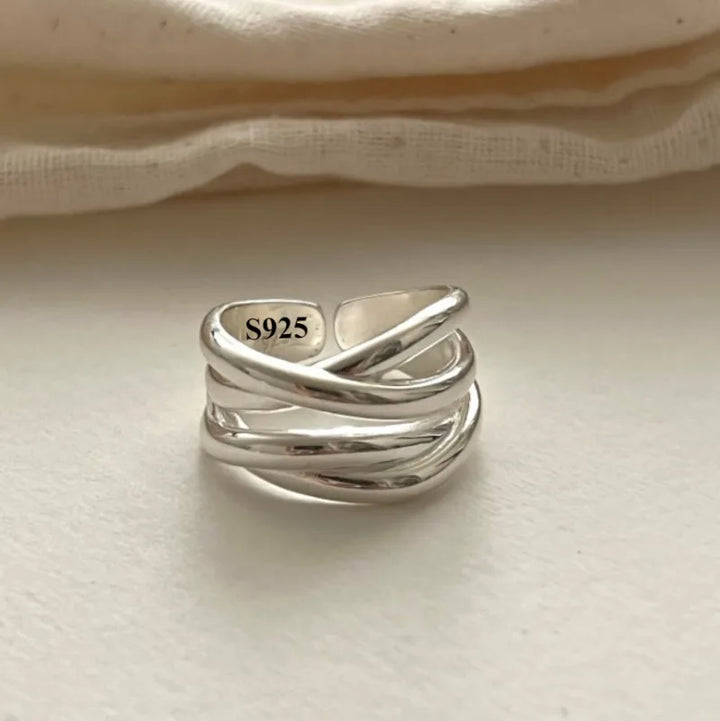 Sterling Silver Wide Open Ring